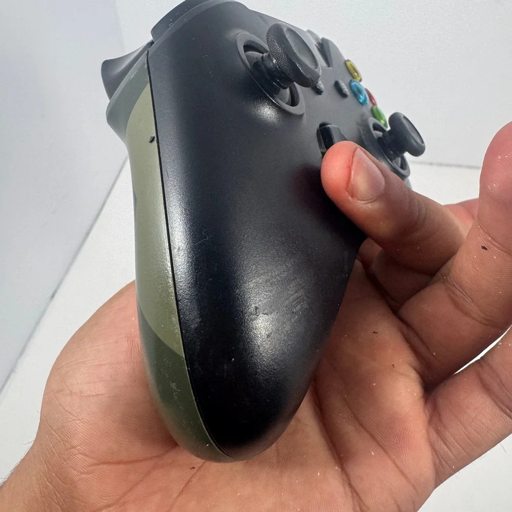 Microsoft Xbox One Wireless Controller Green Black Camo OEM Tested Works
